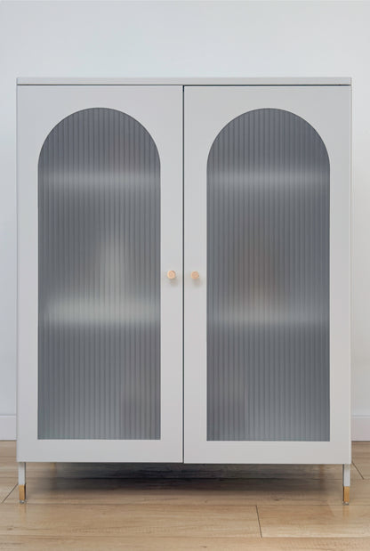Frosty Reeded Privacy Window Film