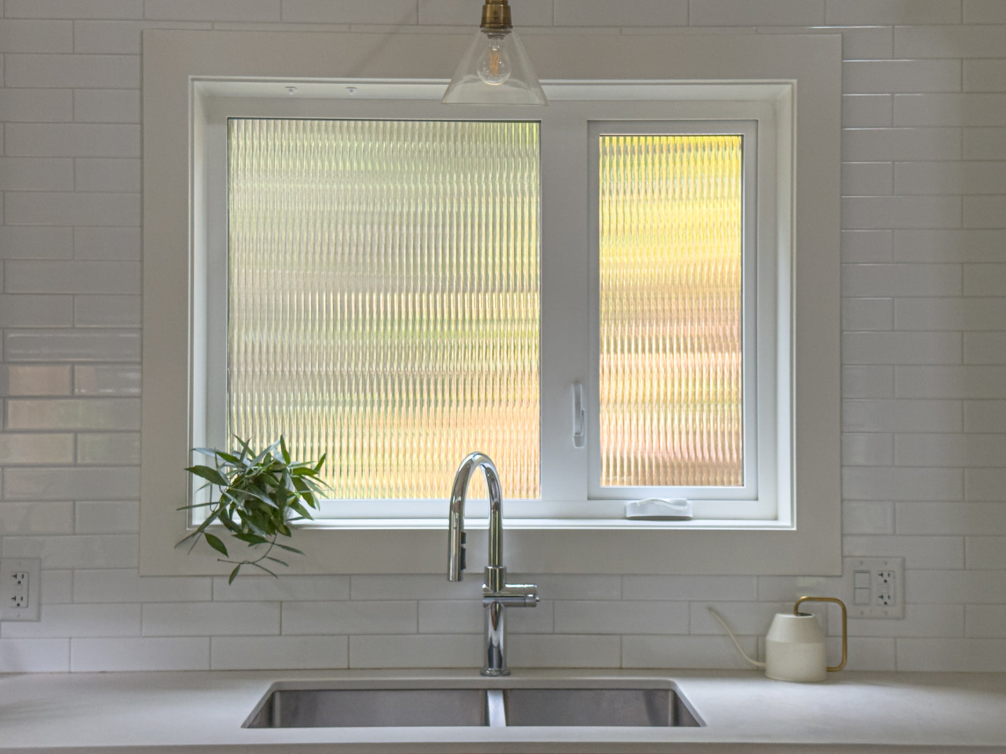 Classic Reeded Privacy Window Film