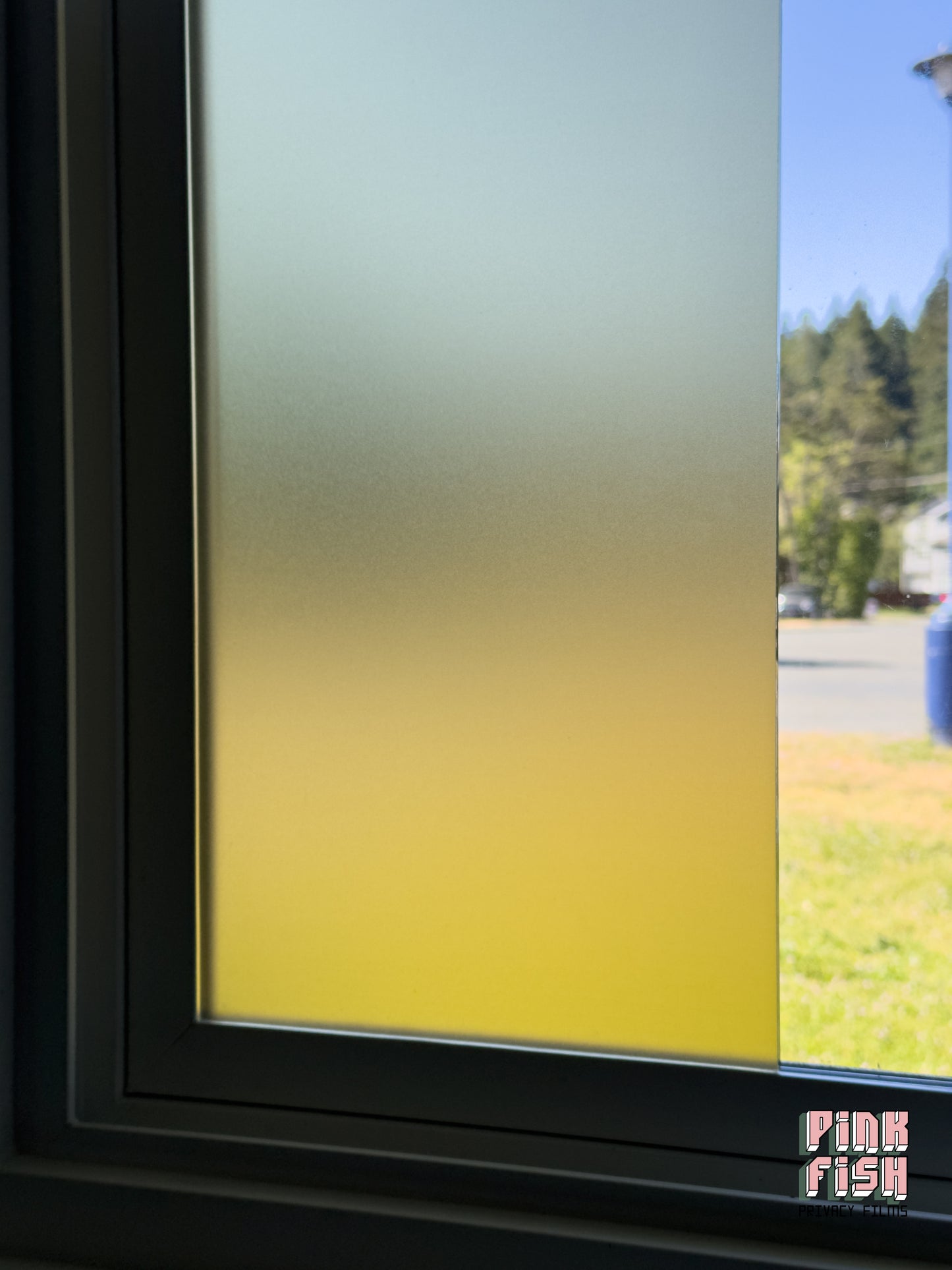 Amber Frosted Privacy Window Film