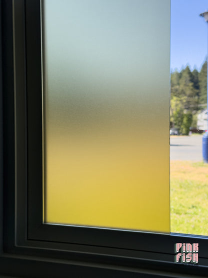 Amber Frosted Privacy Window Film