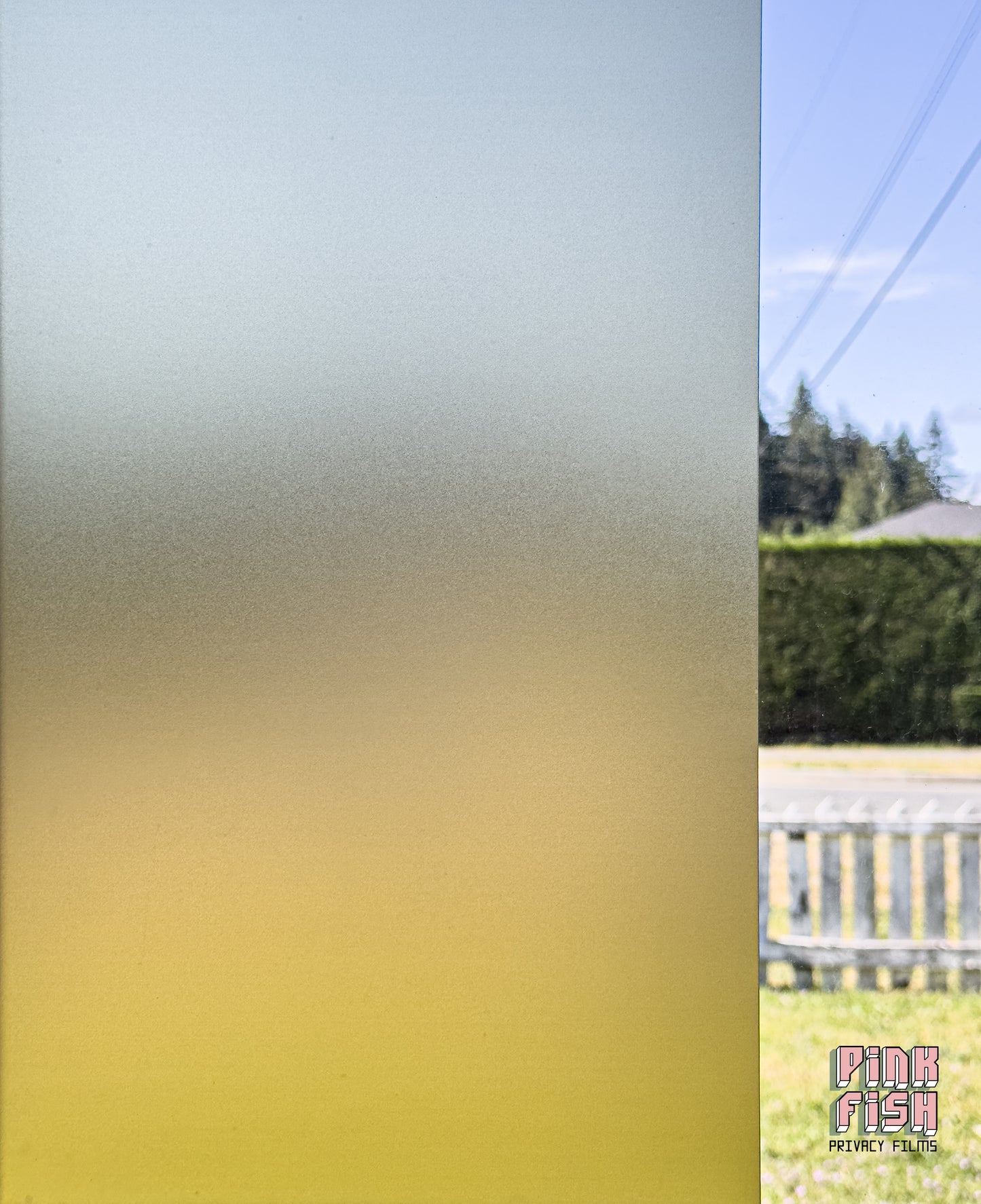 Amber Frosted Privacy Window Film