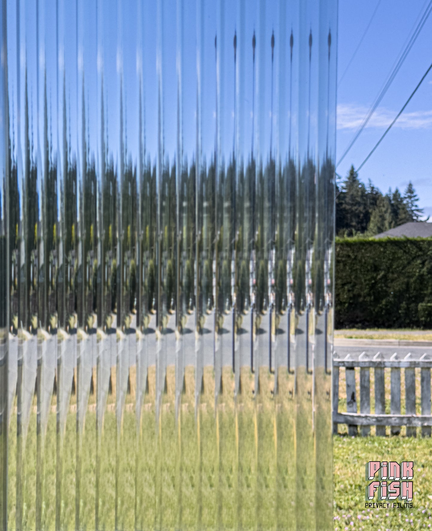 Classic Reeded Privacy Window Film