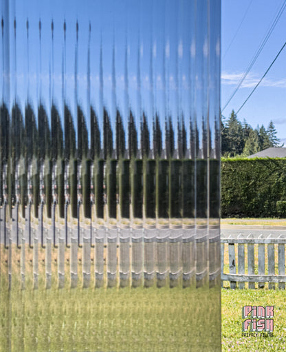 Smokey Reeded Privacy Window Film
