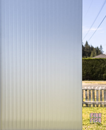 Frosty Reeded Privacy Window Film